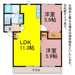 ガーデンパレス神野の物件間取画像